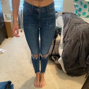 Express high waisted jeans